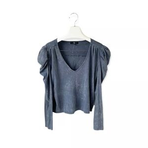NWT! 7 For All Mankind Puff Shoulder Long Sleeve Top​​​​​​​